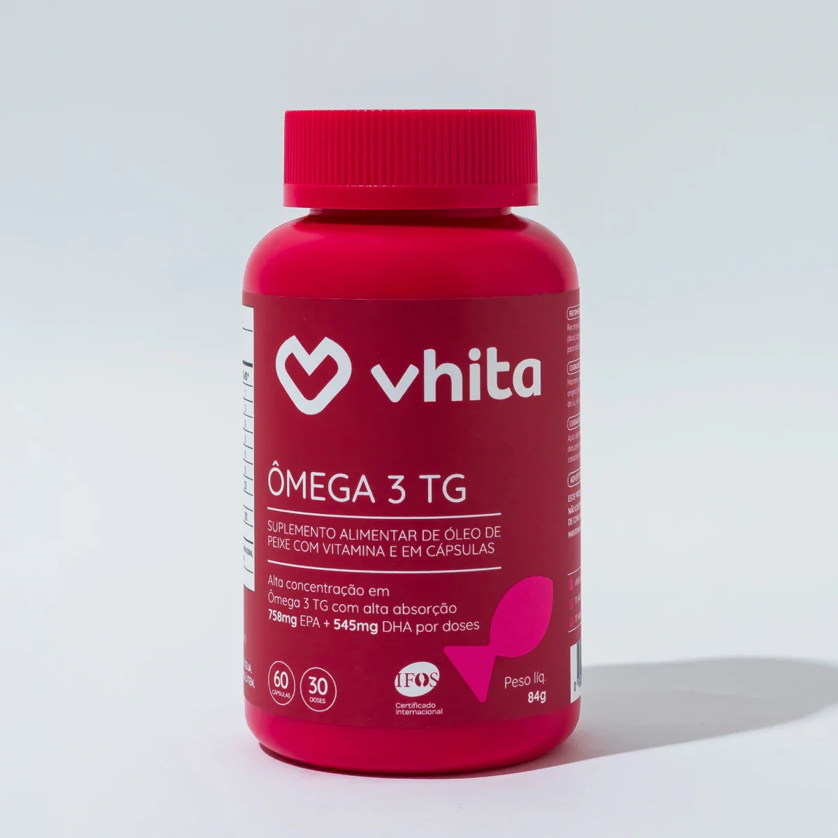 Ômega 3 IFOS TG 1000mg rico em EPA DHA com Vitamina E
